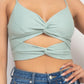 Front Twist Cut Out Cami Top