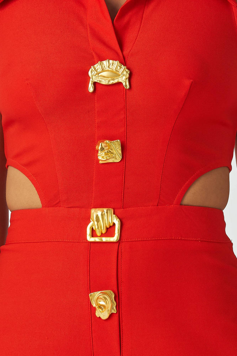 Sleeveless Collared Jumpsuit