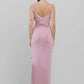 Rose Petal Side Cut Out Maxi Dress