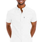 Casual Short Sleeve Solid Shirts