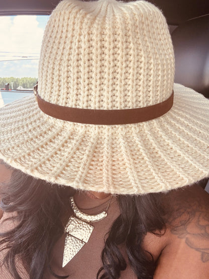 Knit Fedora Hat