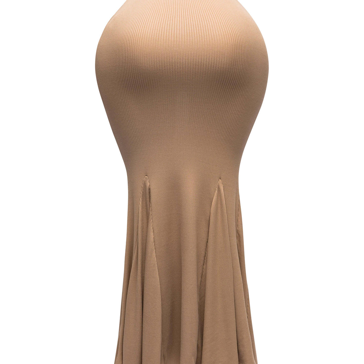 Flare Ribbed Maxi Skirt