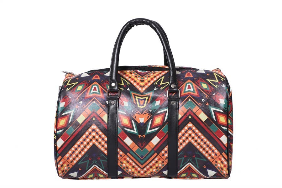 Ladies Abstract Printed Overnight Bag