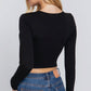 Mesh Front Crop Top