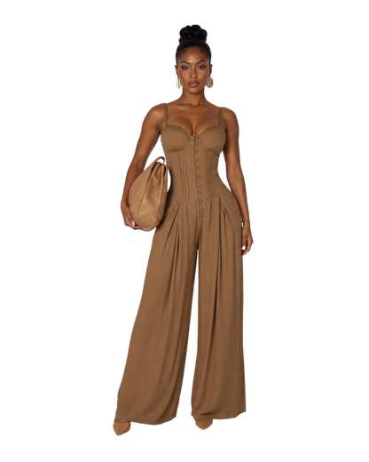 Sienna Corset Wide-Leg Jumpsuit