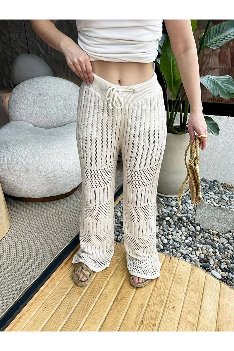 Openwork Knitwear Pants