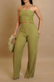 Embellished Tube Top Pants Set