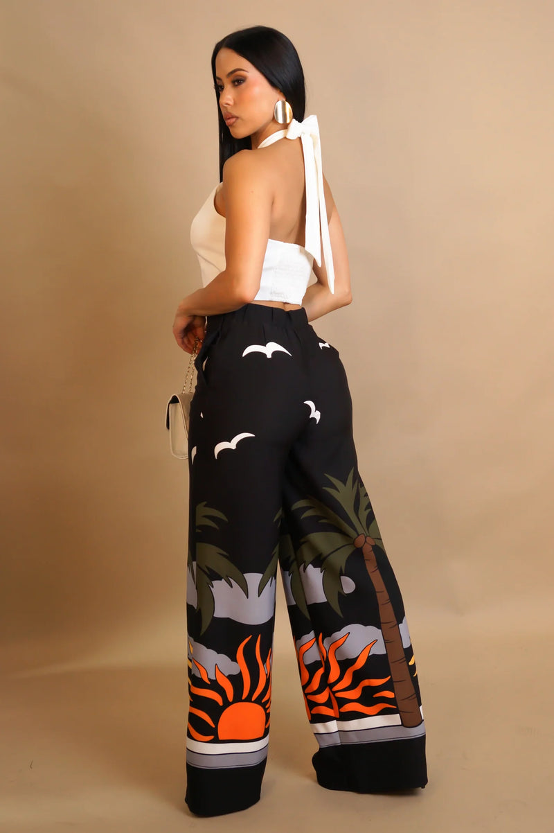 Noir Horizon Pants Set