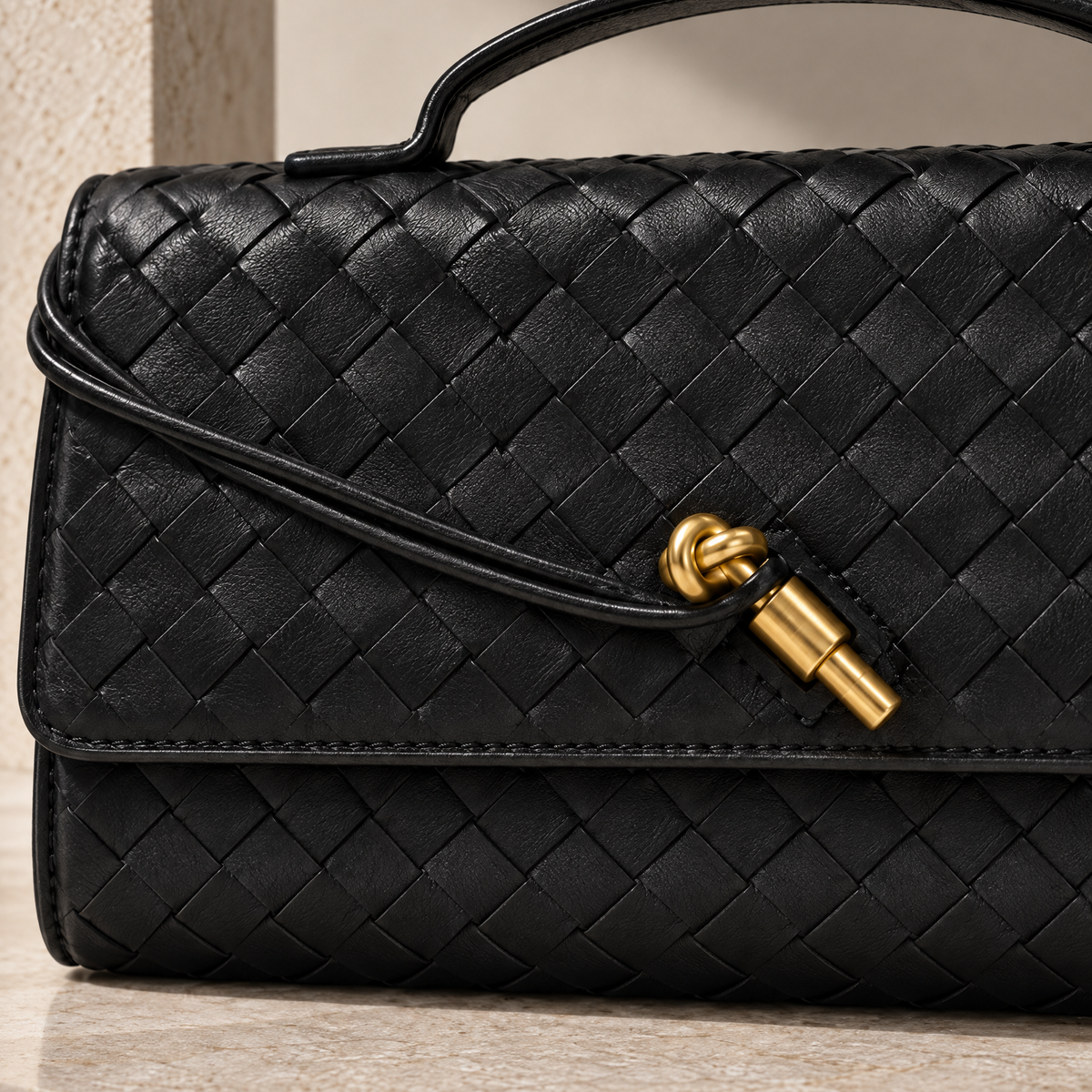 Woven Baguette Bag