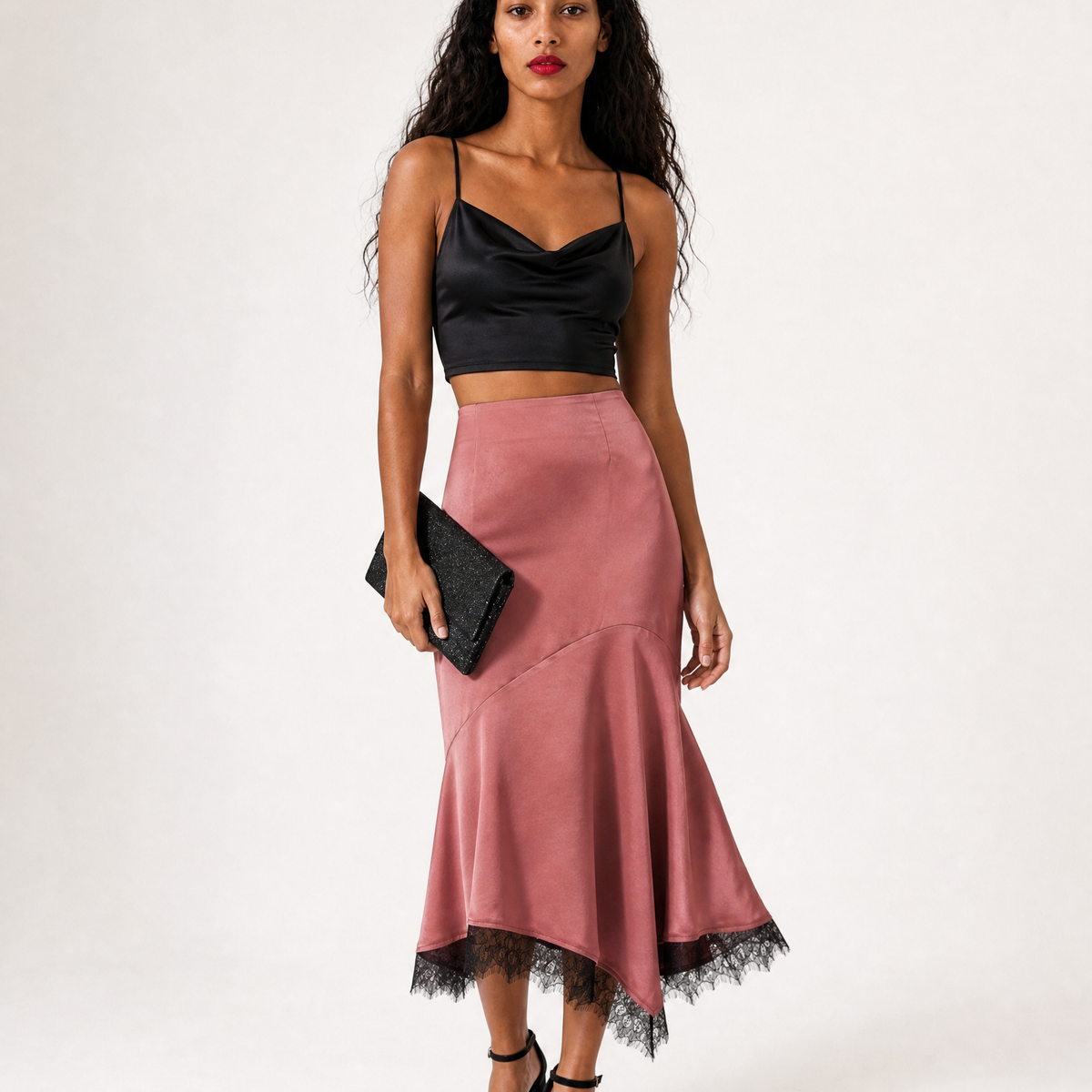 Lace Trim Skirt