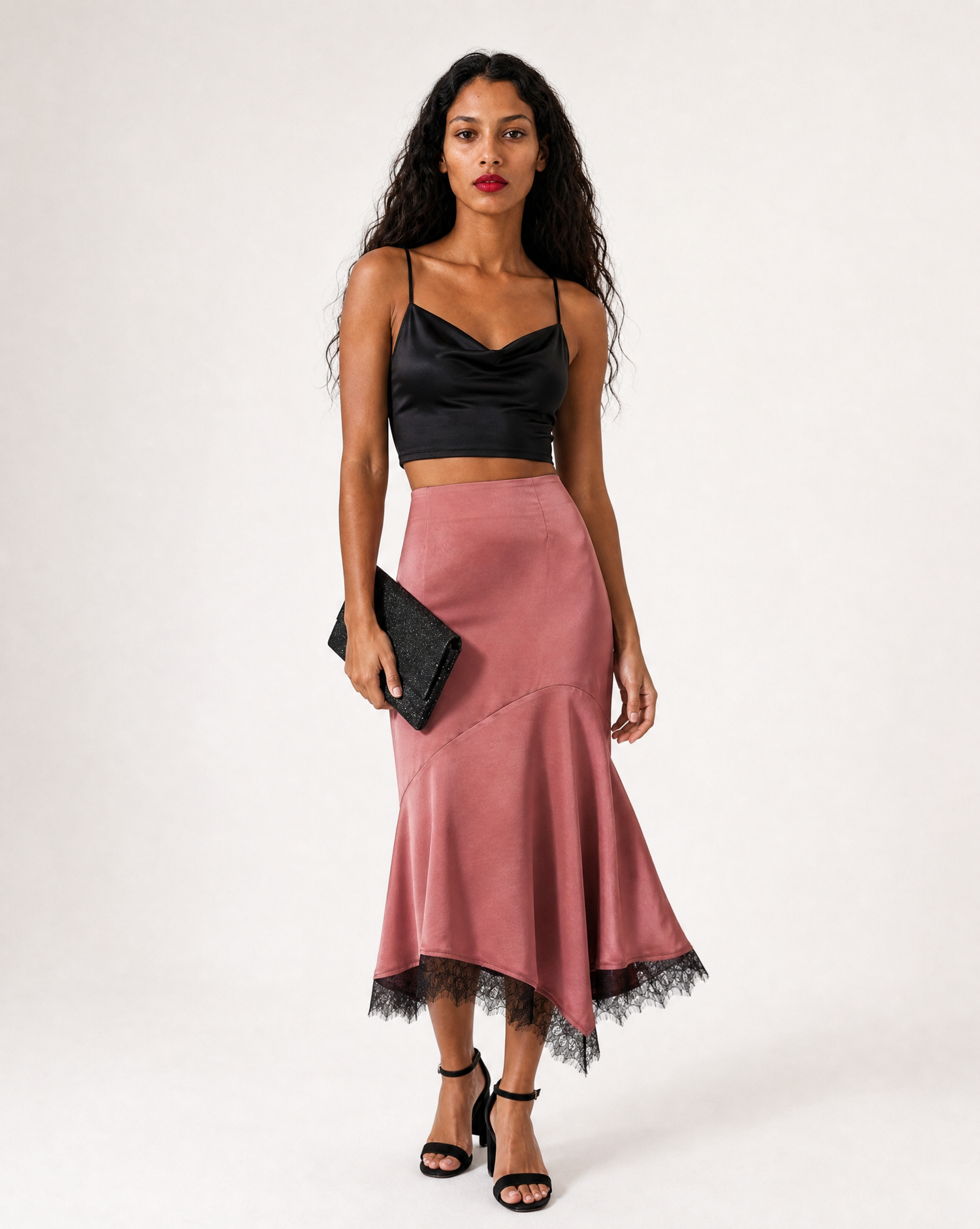 Lace Trim Skirt