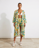 Abstract Pattern Cardigan & Shorts Set