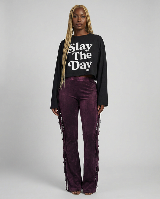 Fringe Detailed Pants
