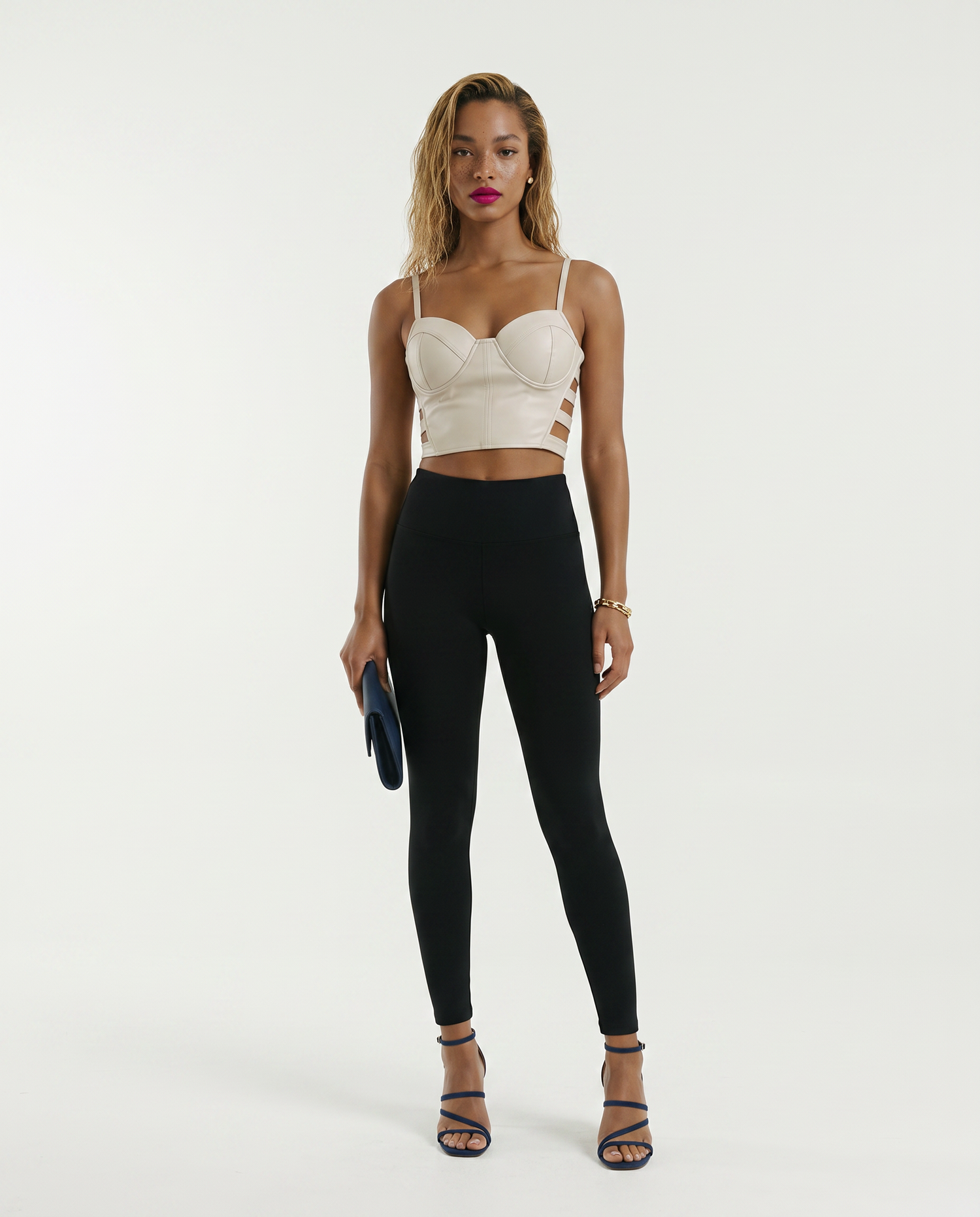 Ready To Go Faux Leather Crop Top