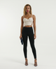 Ready To Go Faux Leather Crop Top