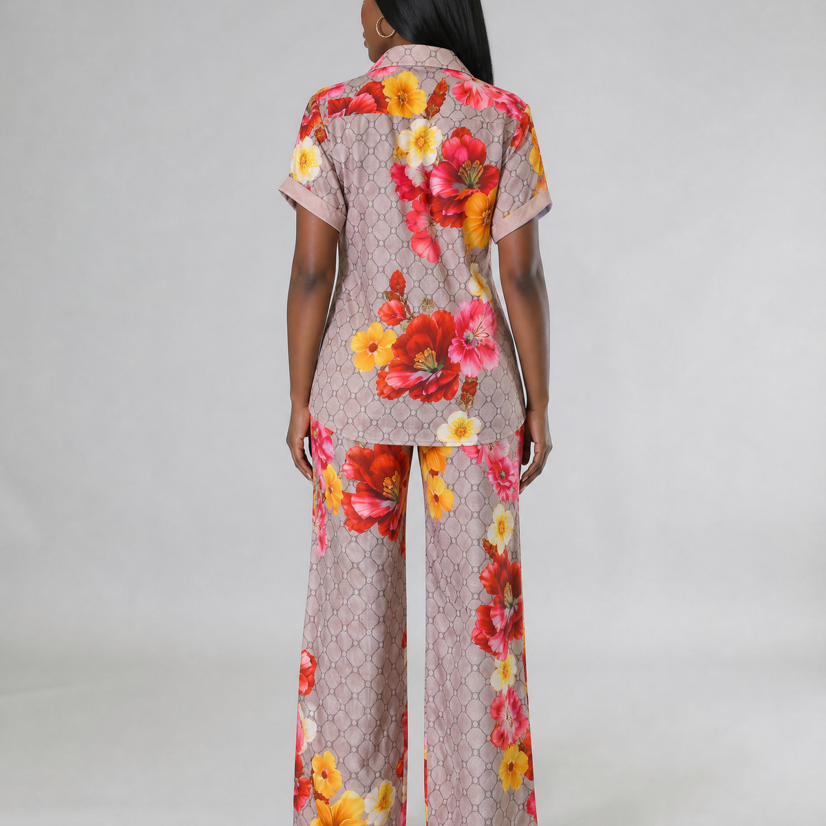 Floral Two Piece Lounge Set