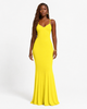 Crisscross Spaghetti Strap Fishtail Dress