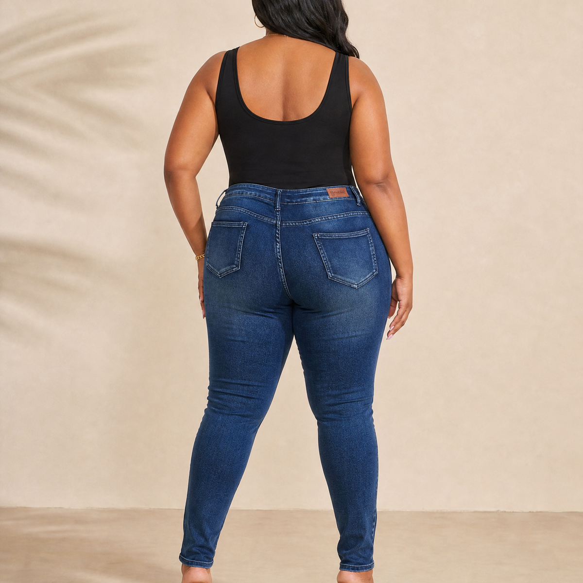 Low Rise - Dark Blue Denim Pants