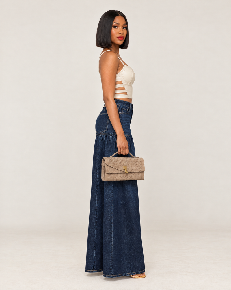 Drop Hip Ultra Wide Leg Jeans