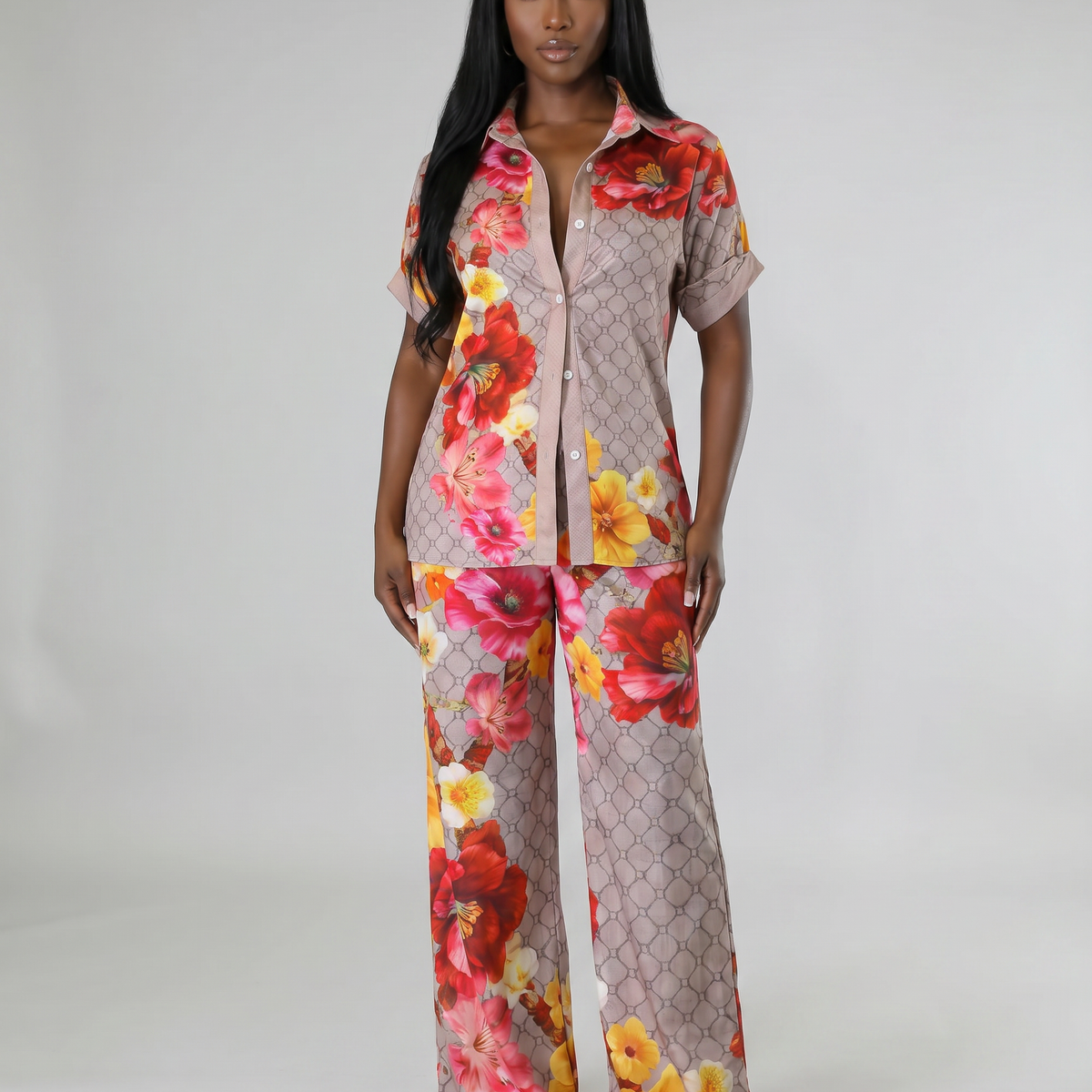 Floral Two Piece Lounge Set