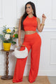 Crop Top Pants Set