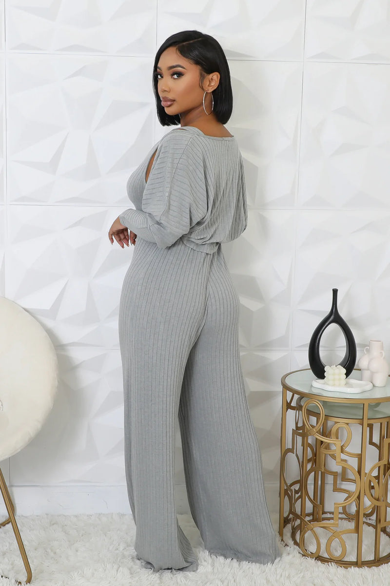 Cardigan Jumpsuit Set