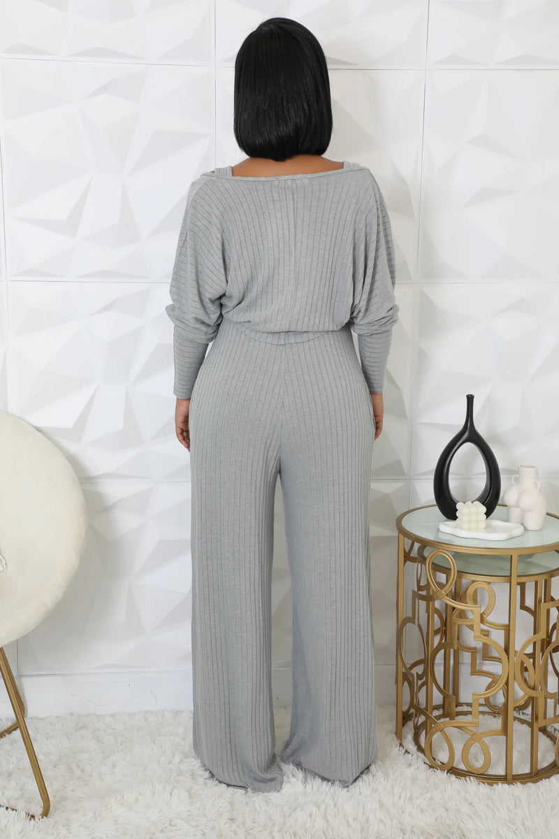Cardigan Jumpsuit Set