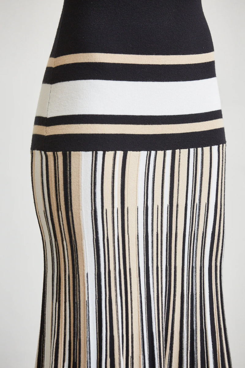 Stripe Knit Maxi Dress