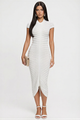 Short Sleeve Ruched Maxi Dress