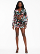 Floral Print Two Piece Short Set