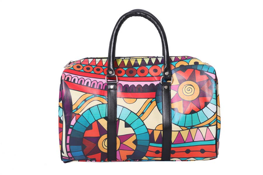 Compact Multi Color Weekender Bag