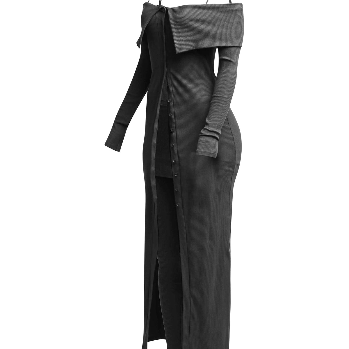 Long Length Off Shoulder Top & Leggings Set