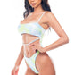 TIE DYE CUTOUT ONE PIECE