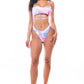 TIE DYE CUTOUT ONE PIECE