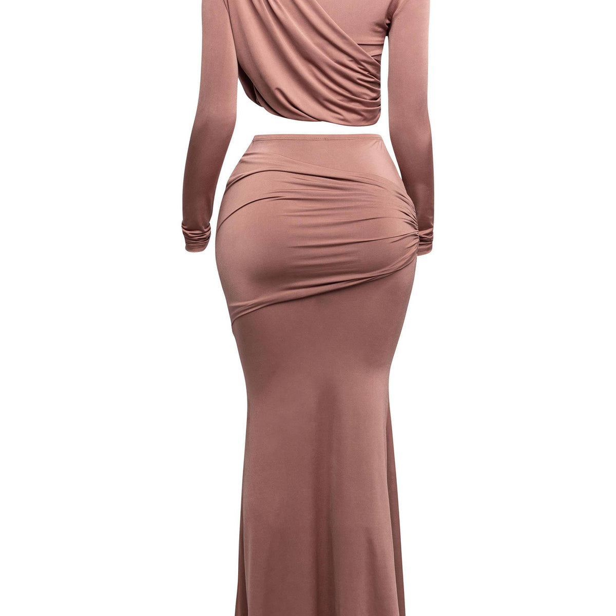 Shirring Detailed Skirt Set