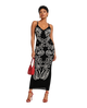 Modern Art Abstract Knit Midi Dress