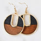 Multicolor Boho Wood Earrings