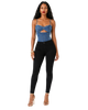 Denim Corset Top