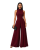 Burgundy Wide Leg Jumpsuit