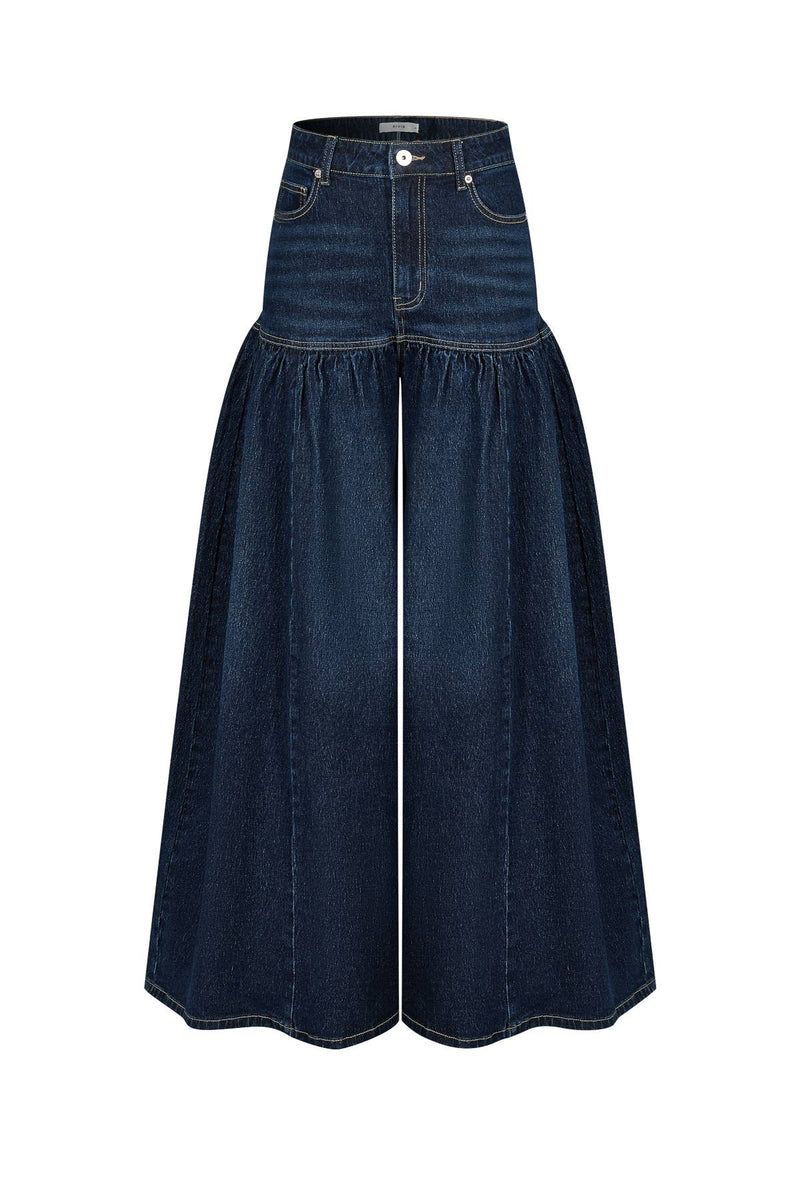 Drop Hip Ultra Wide Leg Jeans