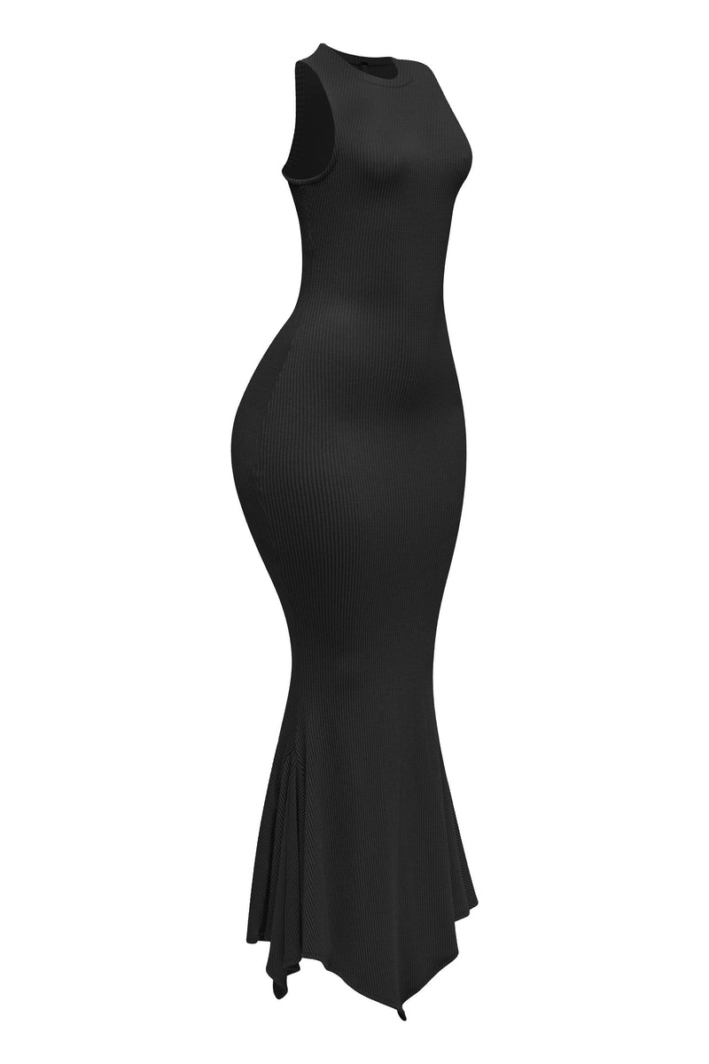 Sleeveless Mermaid Bottom Maxi Dress