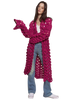 Knitted Fuchsia Cardigan
