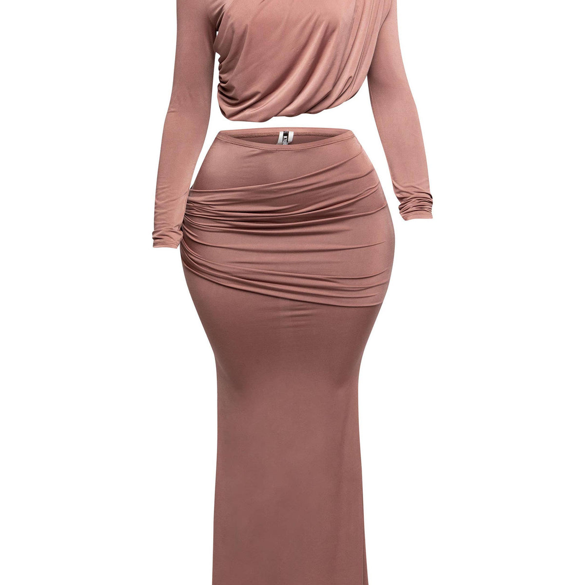 Shirring Detailed Skirt Set