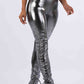 Metallic Ruched Leggings