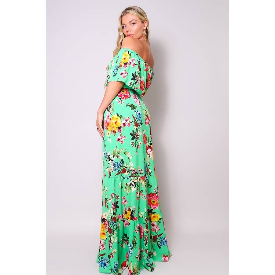 LOVE ME A LIL TIERED RUFFLE MAXI DRESS