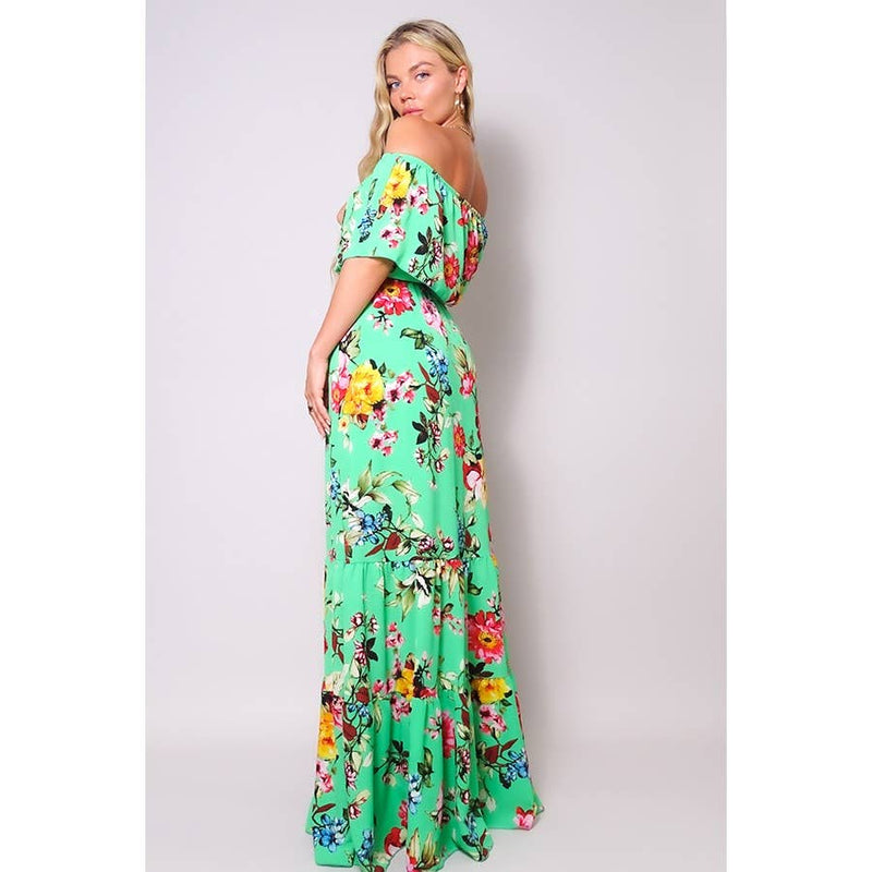 LOVE ME A LIL TIERED RUFFLE MAXI DRESS