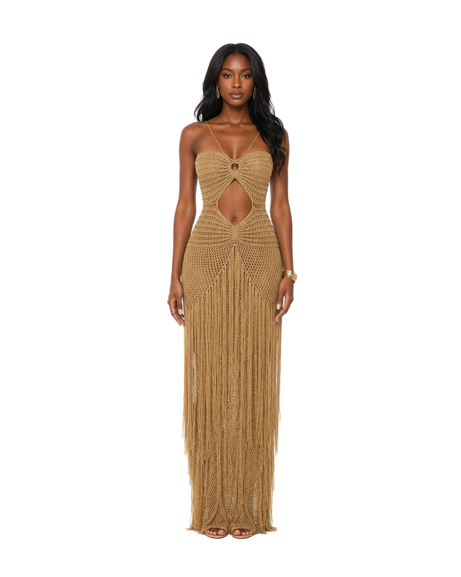 Crochet Fringe Maxi Dress – Na'Jaave Shop