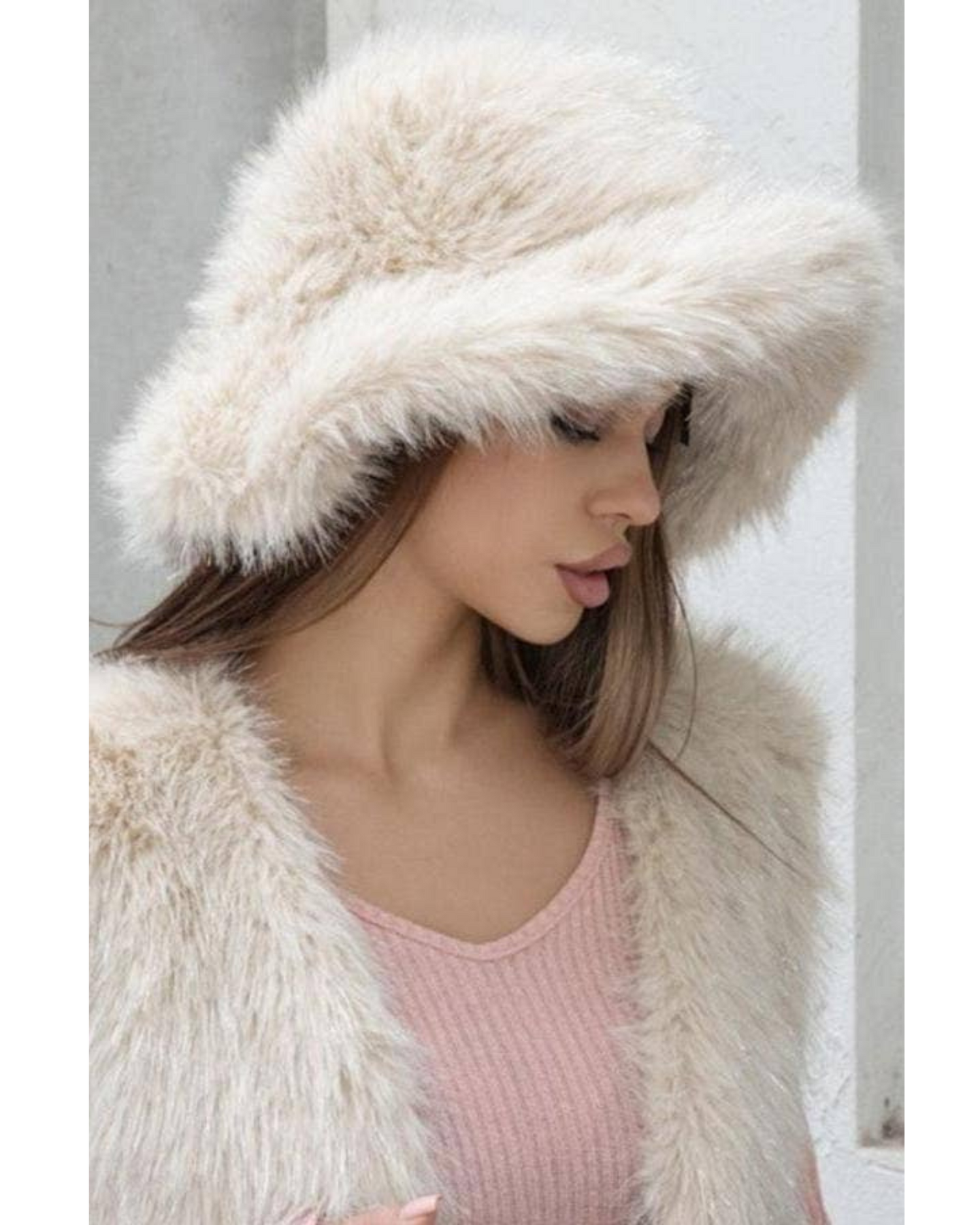 Oversized Fur Bucket Hat