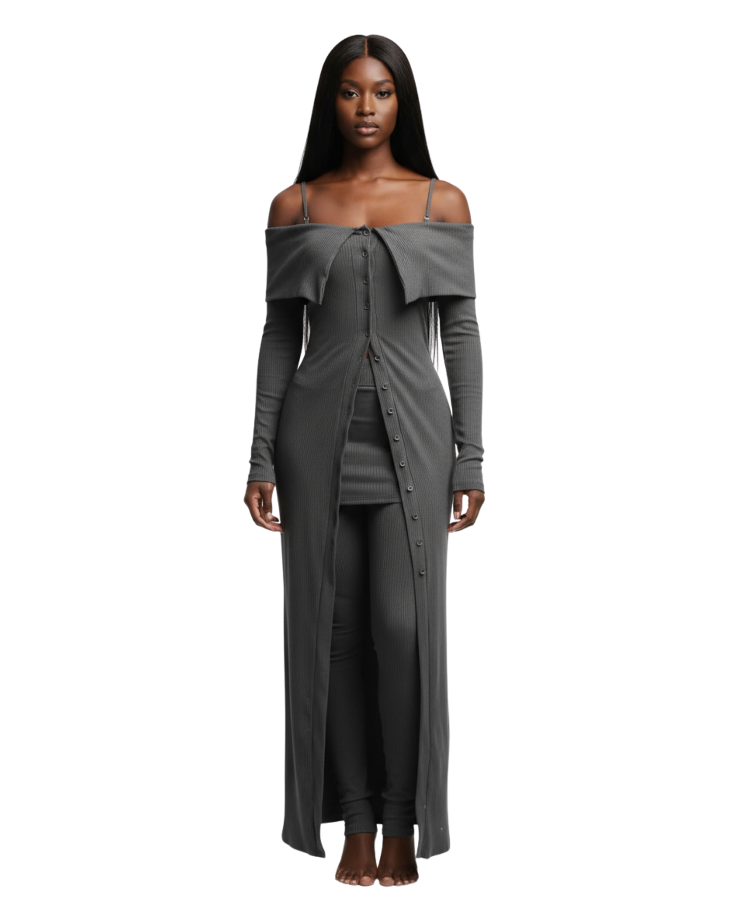 Long Length Cardigan & Leggings Set
