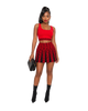 Greek Key Print Skirt Set